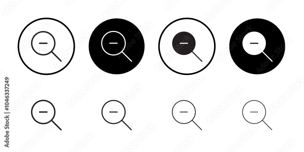 Zoom out icon Simple thin outline Zoom out icon Simple thin outline