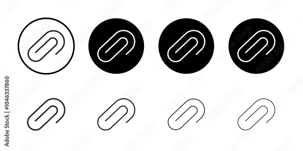 Clip icon Simple thin outline Clip icon Simple thin outline