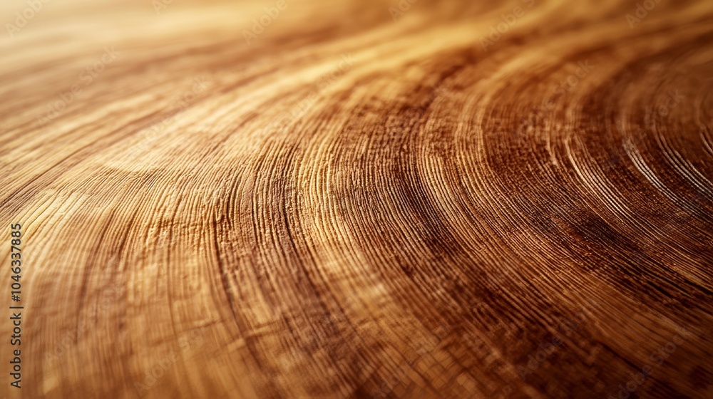 Fototapeta premium Close-up view of a textured wooden surface with swirling patterns. Ideal for backgrounds, layouts, and design elements.
