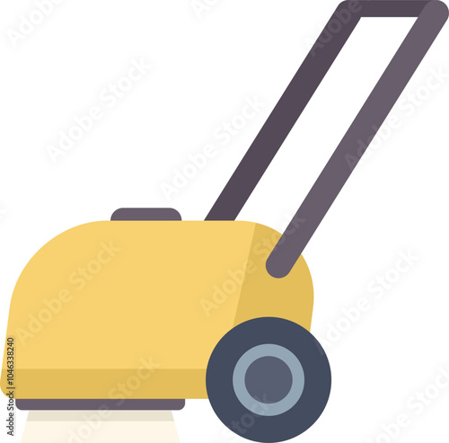 Cleaning equipment floor scrubber machine icon representing professional cleaning services