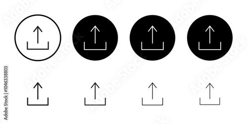 Export icon Simple thin outline