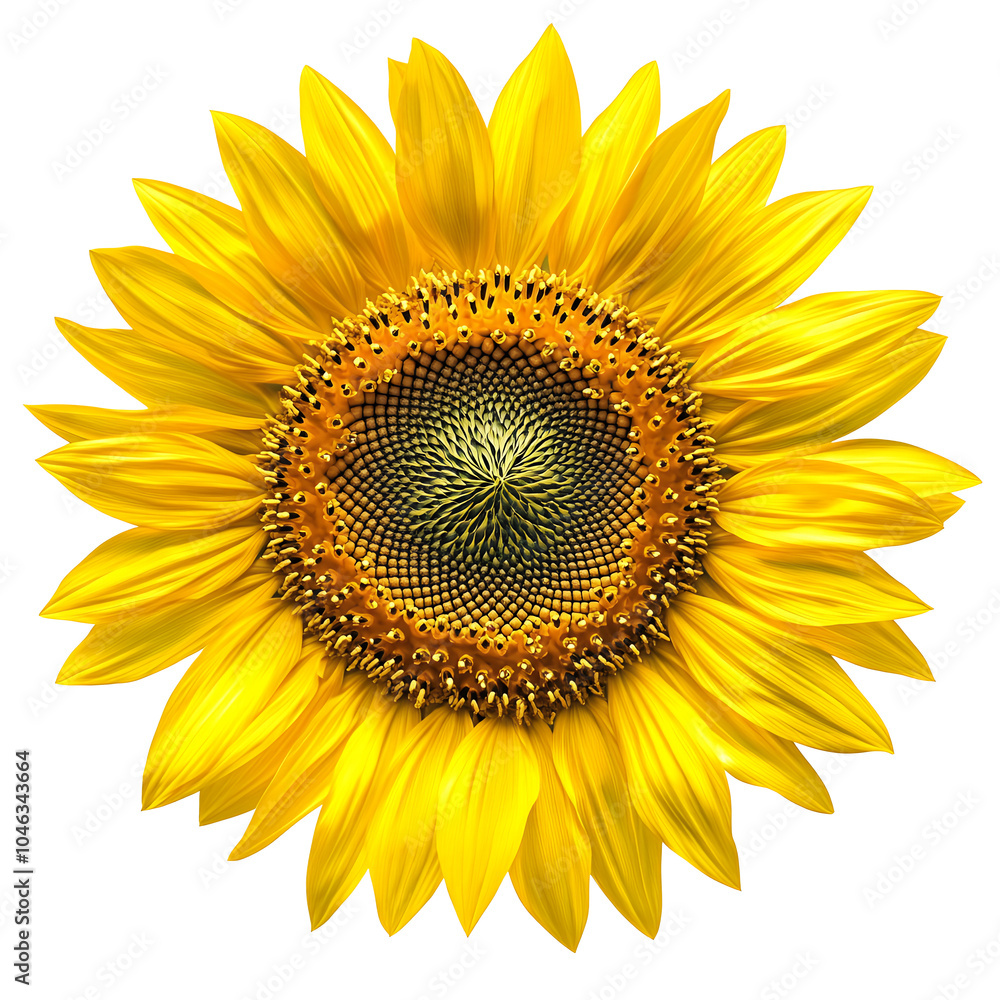 A vibrant sunflower with bright yellow petals and a dark center. A vibrant sunflower with bright yellow petals and a dark center.