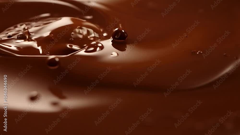 A up chocolate shown close splash video animation liquid drink sweet splashing dessert cocoa brown dark milk delicious food closeup flowing motion fluid tasty white pouring dripped hot ingredient cre