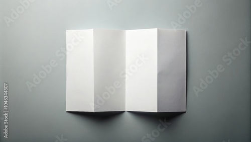 Blank sheet of paper folded in half on background, paper, blank, folded, sheet, background,minimalistic, design