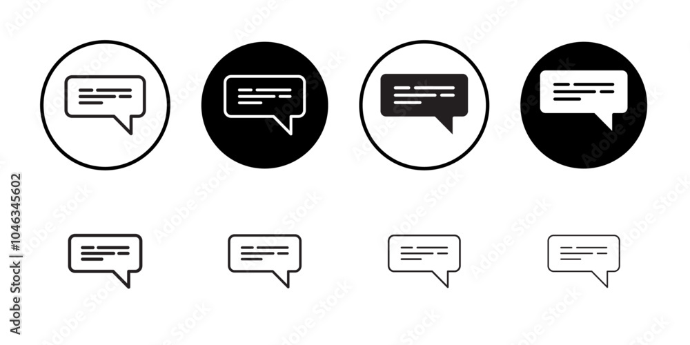 Text icon Simple thin outline Text icon Simple thin outline