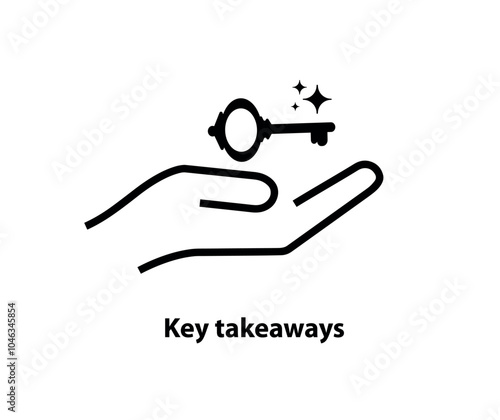 Key takeaways text on white background	