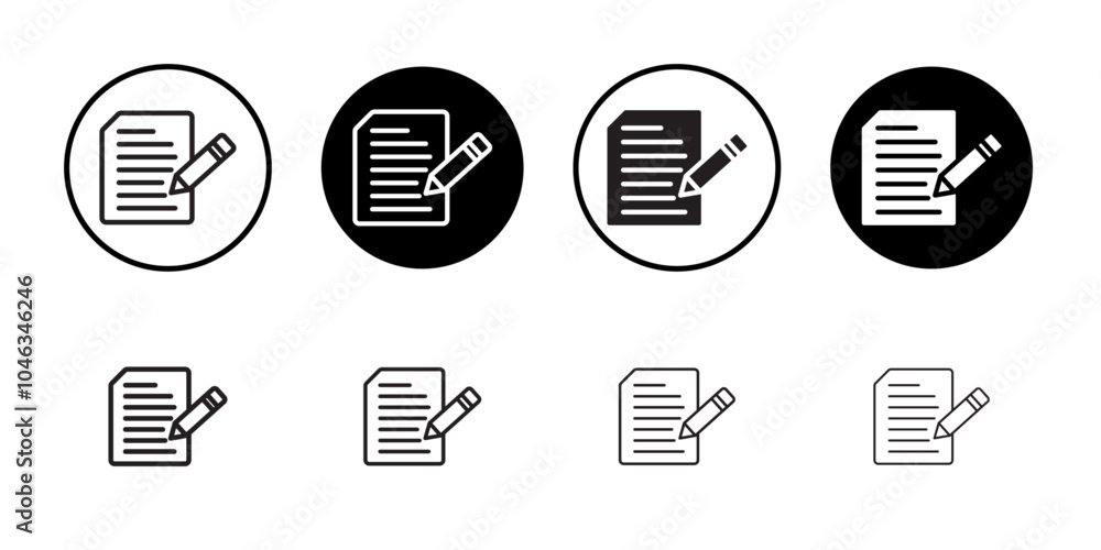 Writing icon Simple thin outline Writing icon Simple thin outline
