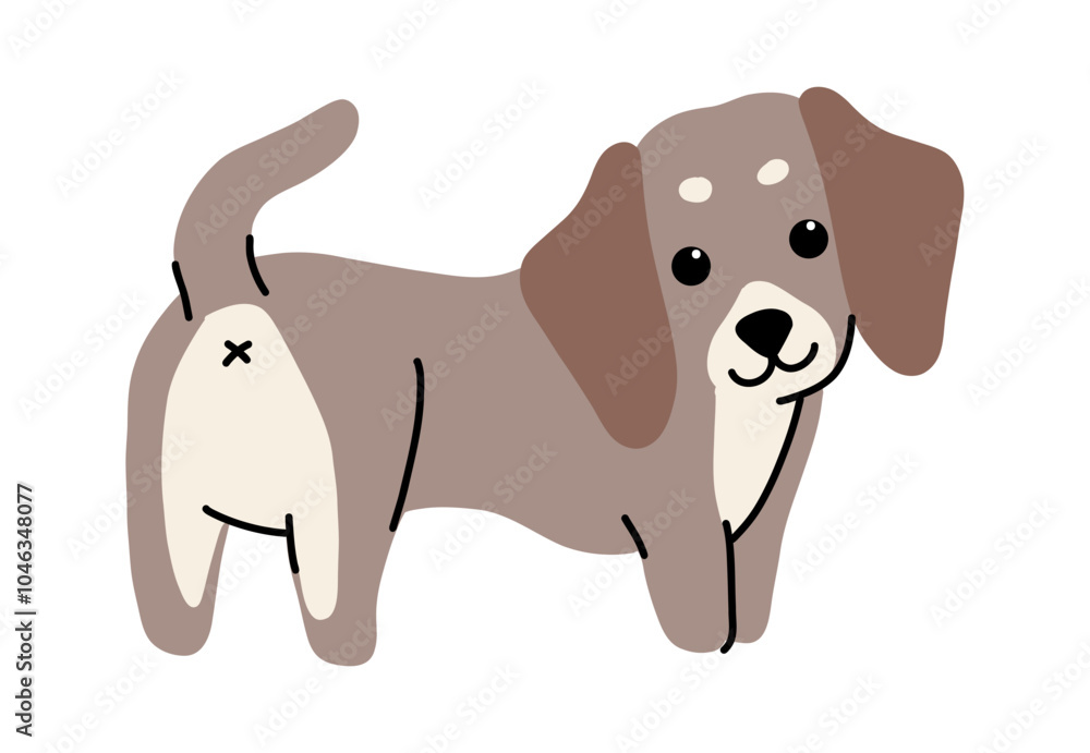 Cute Cartoon Dog Illustration, Adorable Puppy Character, Vector Graphic for Kids, Isolated Animal Design Cute Cartoon Dog Illustration, Adorable Puppy Character, Vector Graphic for Kids, Isolated Animal Design