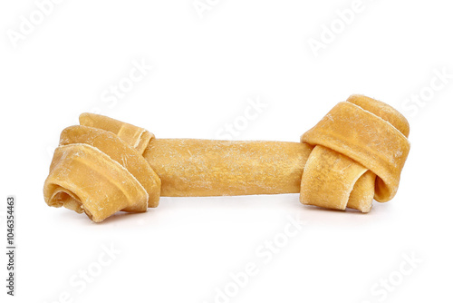 one dog bone isolated, png