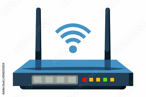  router vector art and illustration