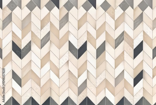 Herringbone Mosaic A classic geometric pattern featuring interlo