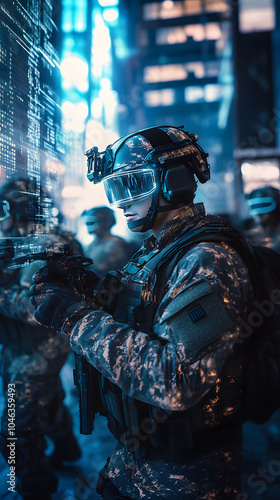 Futuristic soldier