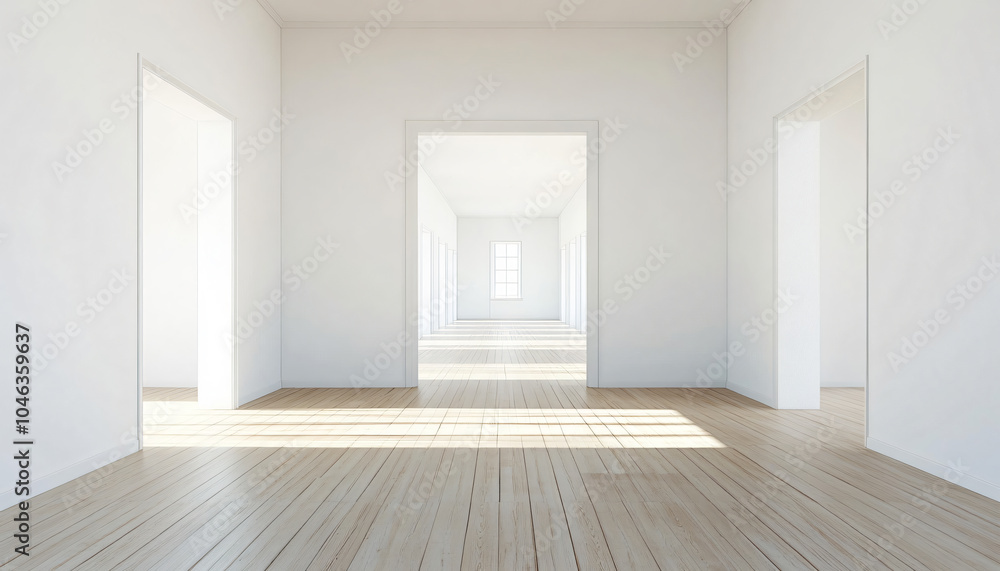 Fototapeta premium Minimalist and unique interior design in the house