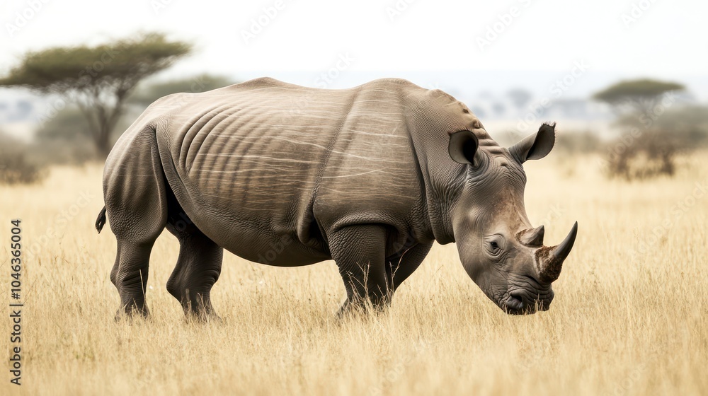 Obraz premium Black Rhinoceros in the Savanna