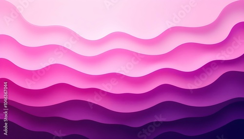 Abstract background with smooth waves in pink and magenta tones. Elegant geometric banner background. Luxurious Background with Soft Pink and Light Purple Gradient, Transitioning to Burgundy