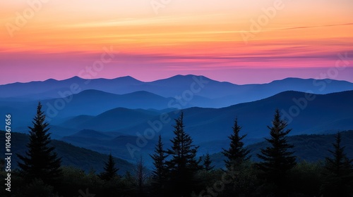 Sunset Over Rugged Peaks