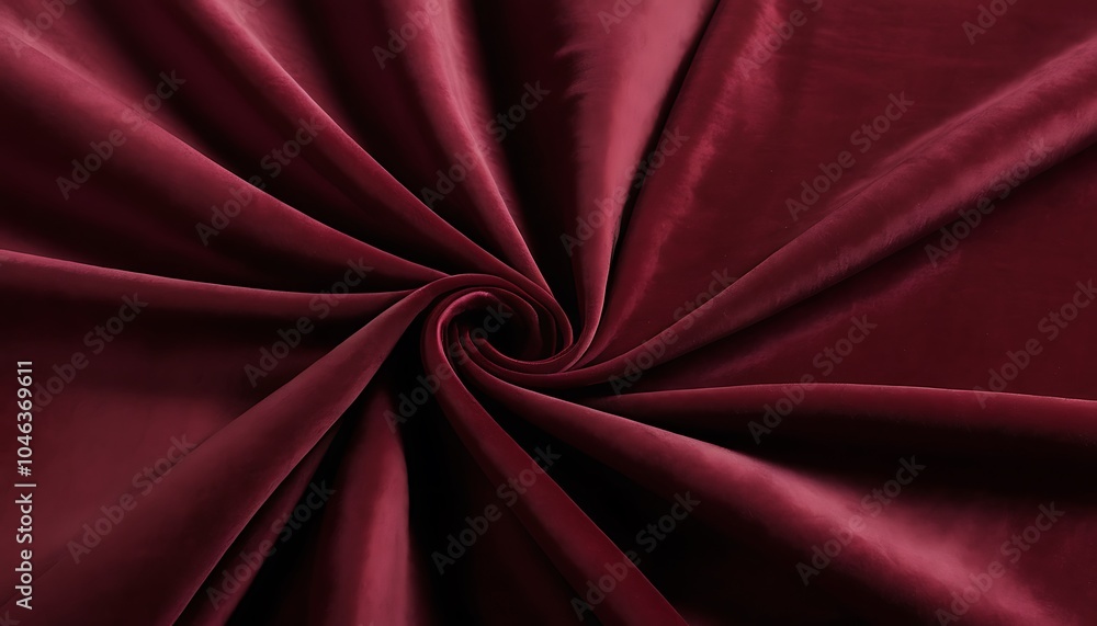 Swirling Burgundy Velvet Fabric Texture Swirling Burgundy Velvet Fabric Texture