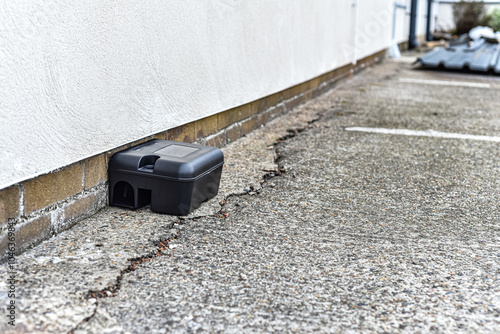 Rodent Bait station being used to control rats and mice, pest control