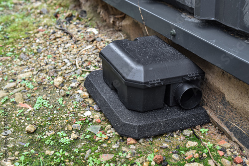 Rodent Bait station being used to control rats and mice, pest control