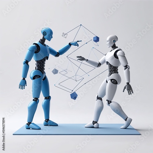 robot and robot with puzzle