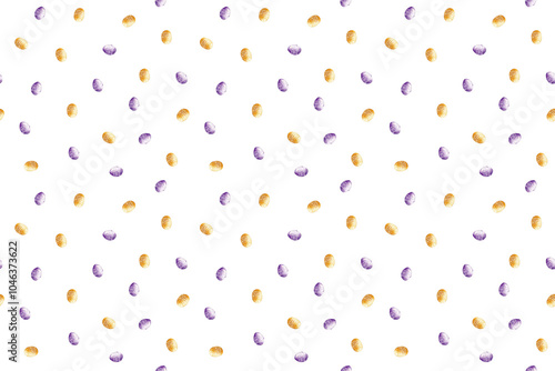 Seamless Watercolor Pattern of Easter Bunnies Riding Bicycles and Painting Easter Eggs - Cute Spring Illustration for Holiday Decor, Gift Wrap, and Festive Stationery