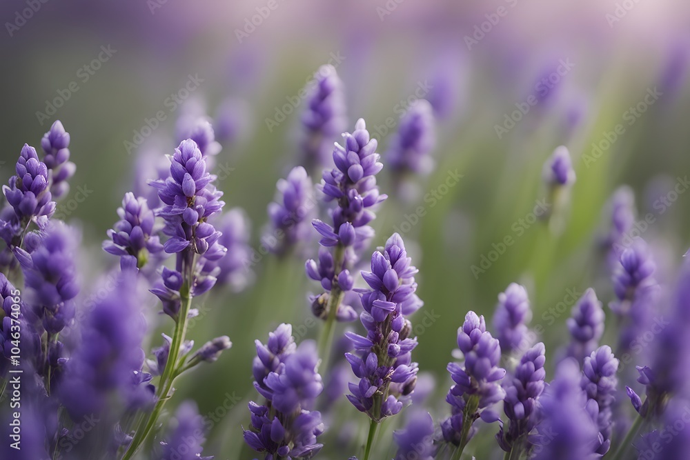 Detailed macro of a lavender flower (Lavandula angustifolia) Detailed macro of a lavender flower (Lavandula angustifolia)