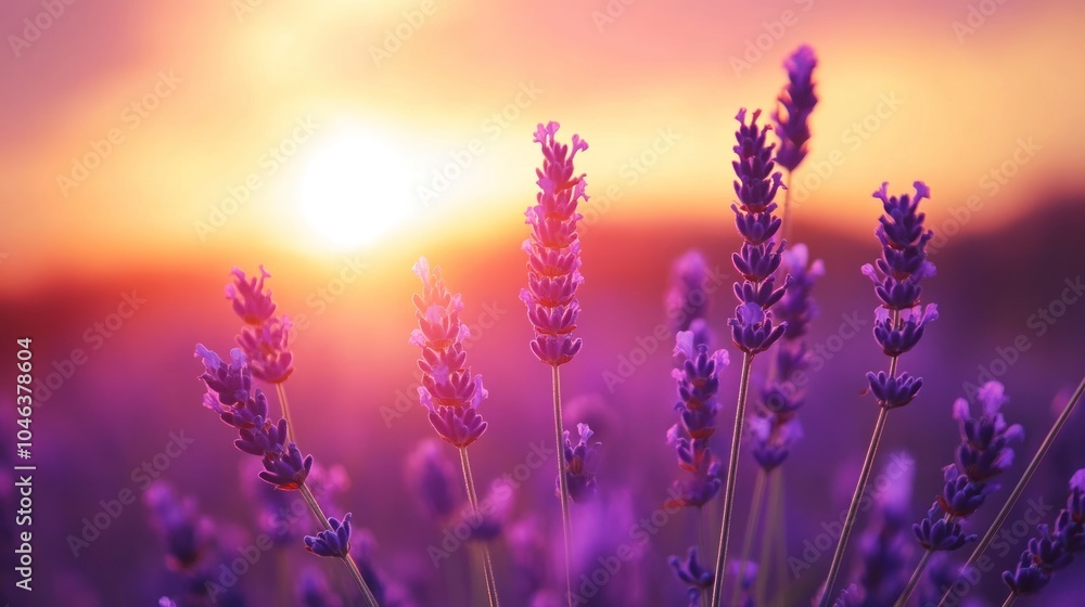 Sunset Lavender Field Sunset Lavender Field