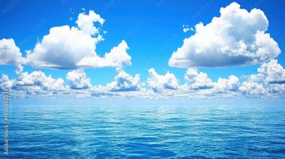 Azure Horizon: Sky Meets Sea in High-Definition Azure Horizon: Sky Meets Sea in High-Definition