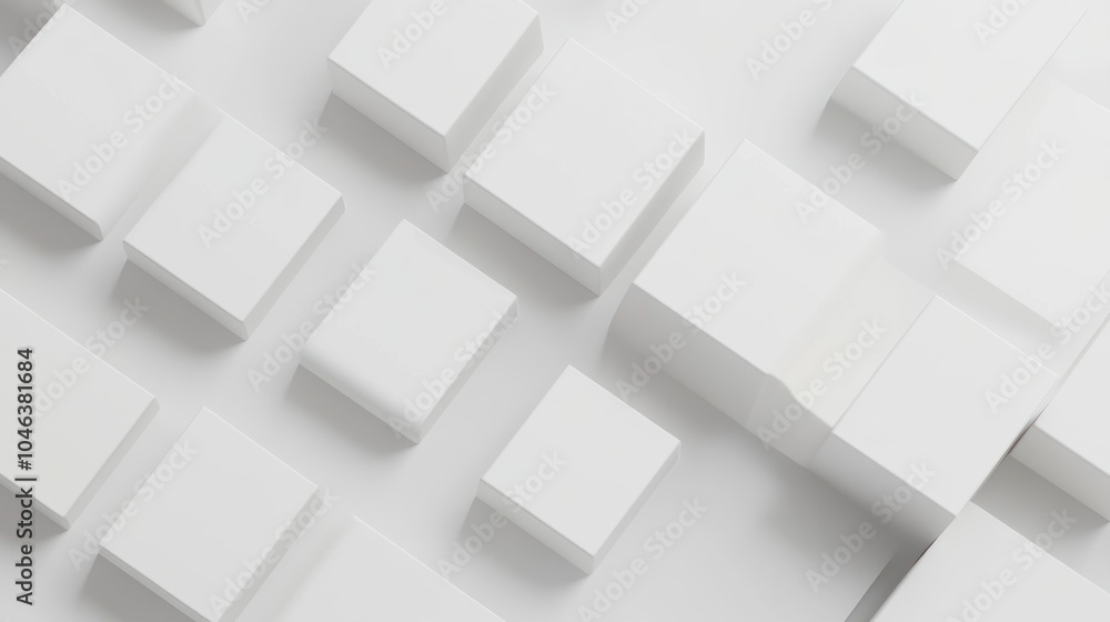 Abstract White Geometric Pattern Abstract White Geometric Pattern