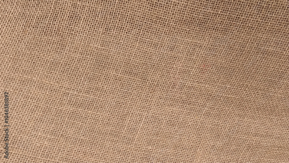 Fototapeta premium Burlap texture. Linen sackcloth textured background, close up