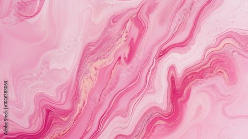 Photo of, Pink background with abstract liquid marble texture for design, banner template