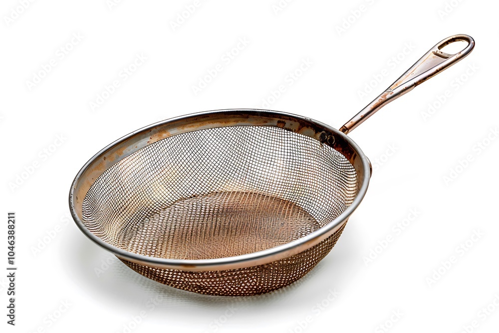 Kitchen mesh sieve isolated on white background Kitchen mesh sieve isolated on white background