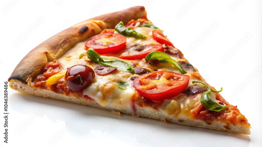 Delicious Pizza Slice on White Background - Perfect for Food Lovers, Restaurants, and Culinary Enthusiasts - High-Quality Stock Image for Marketing and Social Media Use Delicious Pizza Slice on White Background - Perfect for Food Lovers, Restaurants, and Culinary Enthusiasts - High-Quality Stock Image for Marketing and Social Media Use