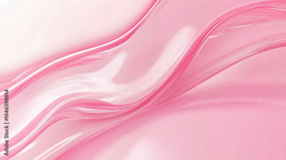 Photo of, Pink background with abstract liquid swirls for design, banner template Photo of, Pink background with abstract liquid swirls for design, banner template