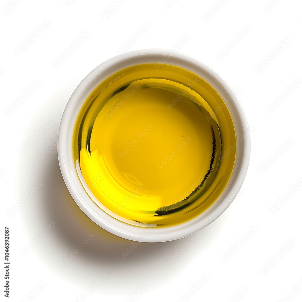 Olive oil in a bowl isolated on white background Olive oil in a bowl isolated on white background
