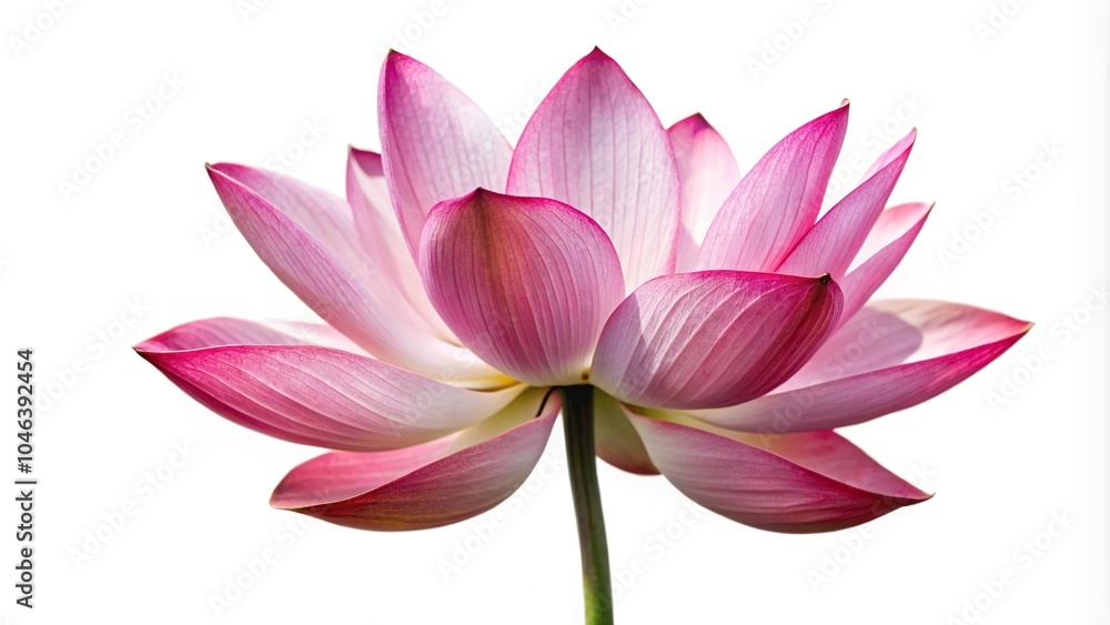 Obraz premium Lotus flower isolated on white background panoramic