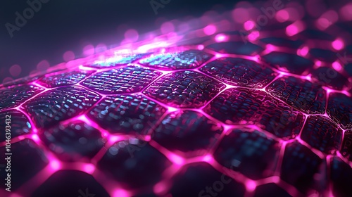 Abstract pink leopard skin, cyberpunk glow, futuristic background, glossy textures