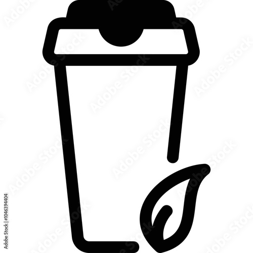 Simple vector icon tea to go
