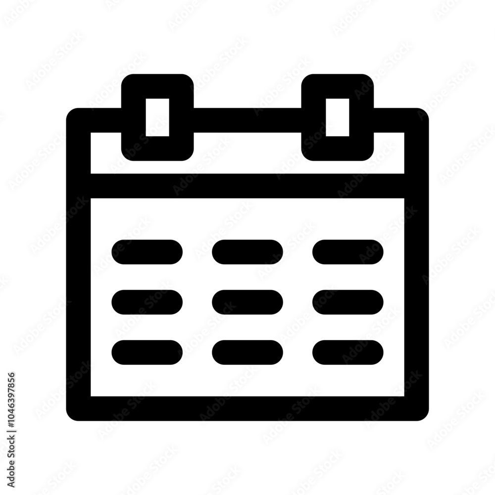 Calendar Icon Vector Symbol Design Illustration Calendar Icon Vector Symbol Design Illustration