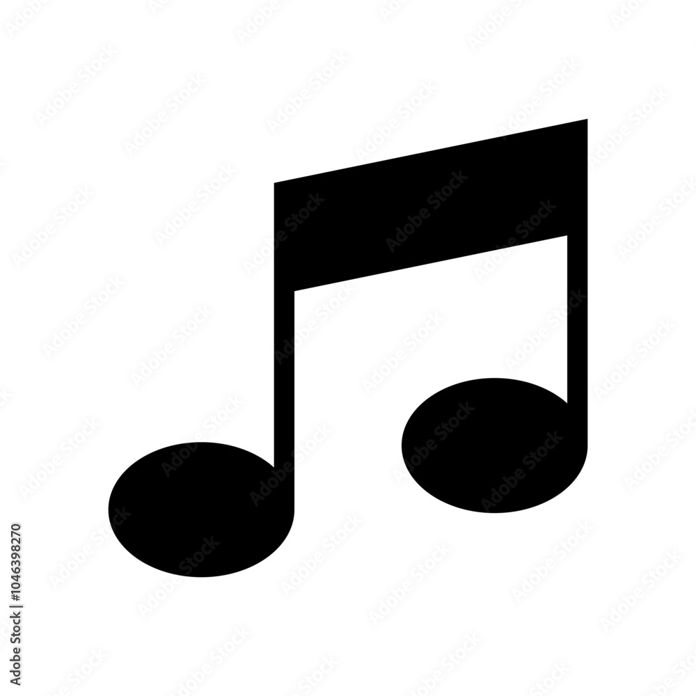 Music Note Icon Vector Symbol Design Illustration Music Note Icon Vector Symbol Design Illustration