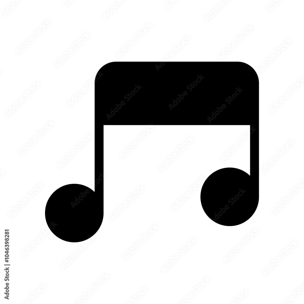 Music Note Icon Vector Symbol Design Illustration Music Note Icon Vector Symbol Design Illustration