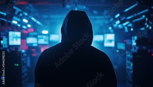 Mysterious Hacker in a Server Room