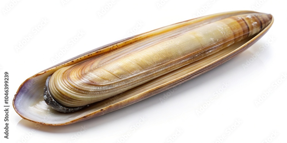 Fresh seafood razor clam isolated on white background Fresh seafood razor clam isolated on white background