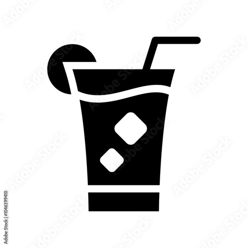 Cocktail Icon Vector Symbol Design Illustration