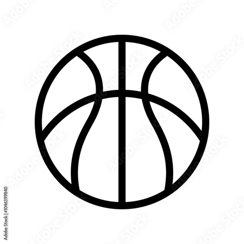 Basketball Icon Vector Symbol Design Illustration