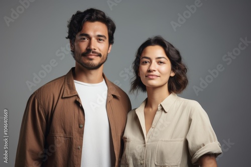 A man and a woman are posing for a picture