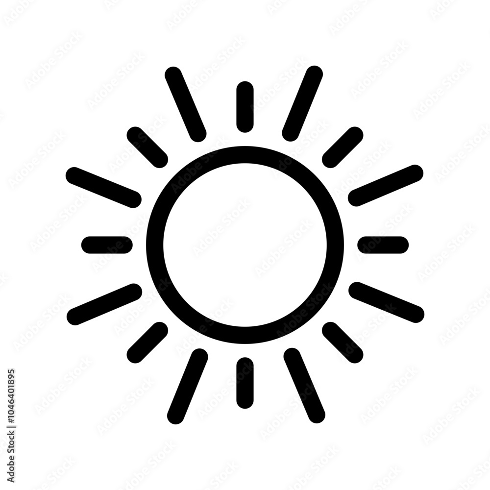 Sun Icon Vector Symbol Design Illustration Sun Icon Vector Symbol Design Illustration