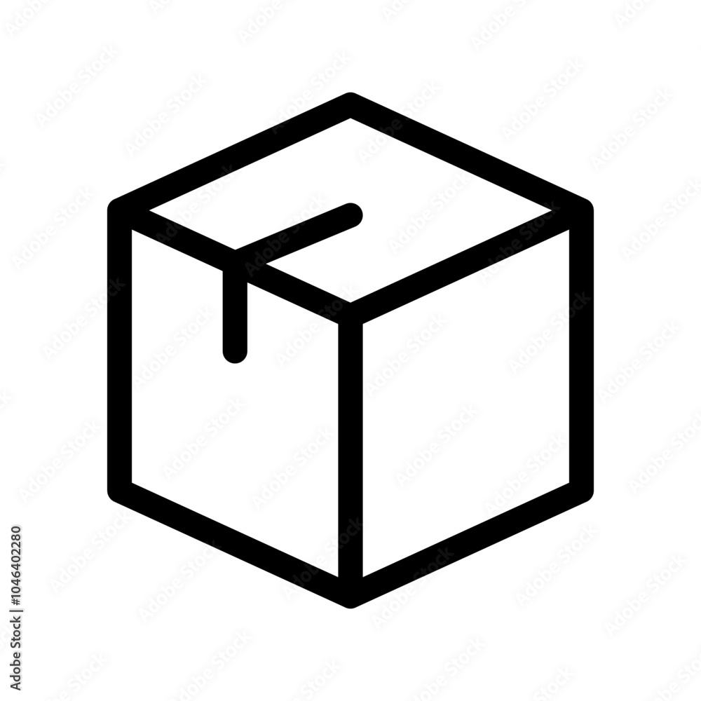 Box Icon Vector Symbol Design Illustration Box Icon Vector Symbol Design Illustration