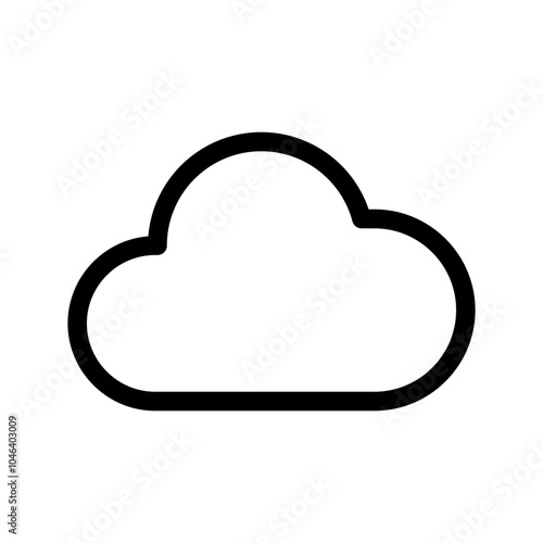 Cloud Icon Vector Symbol Design Illustration