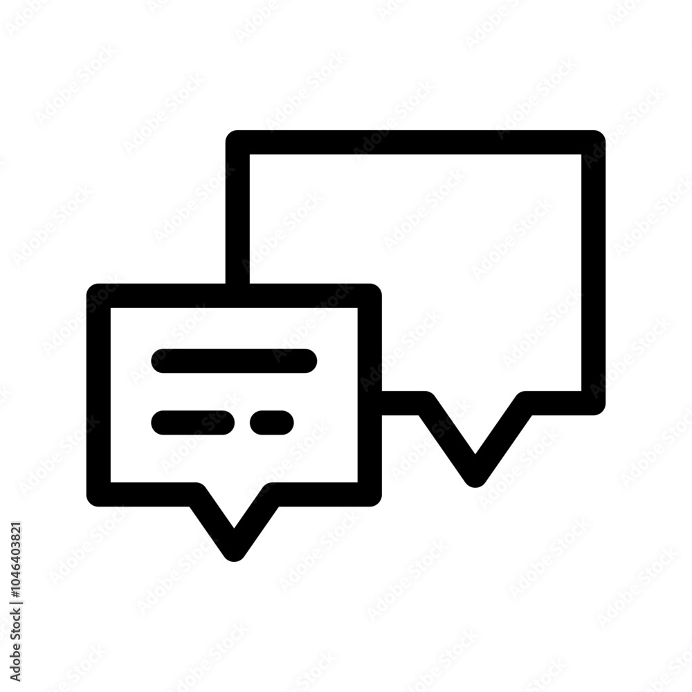 Conversation Icon Vector Symbol Design Illustration Conversation Icon Vector Symbol Design Illustration